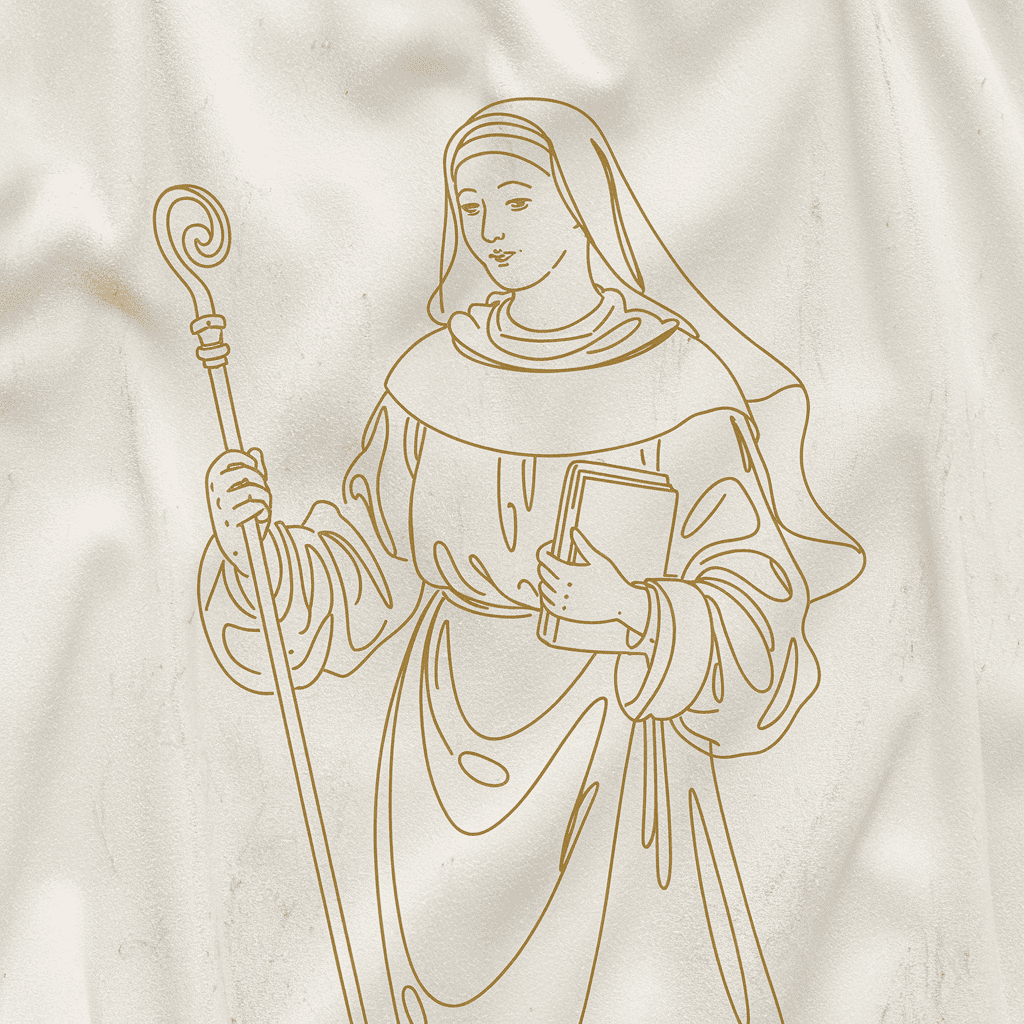Illustration of a modern Gertrude