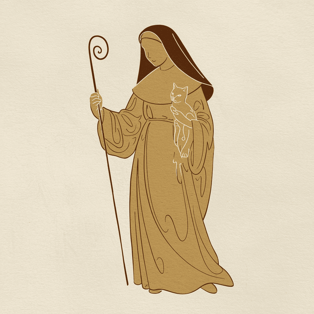 Illustration of a modern Gertrude