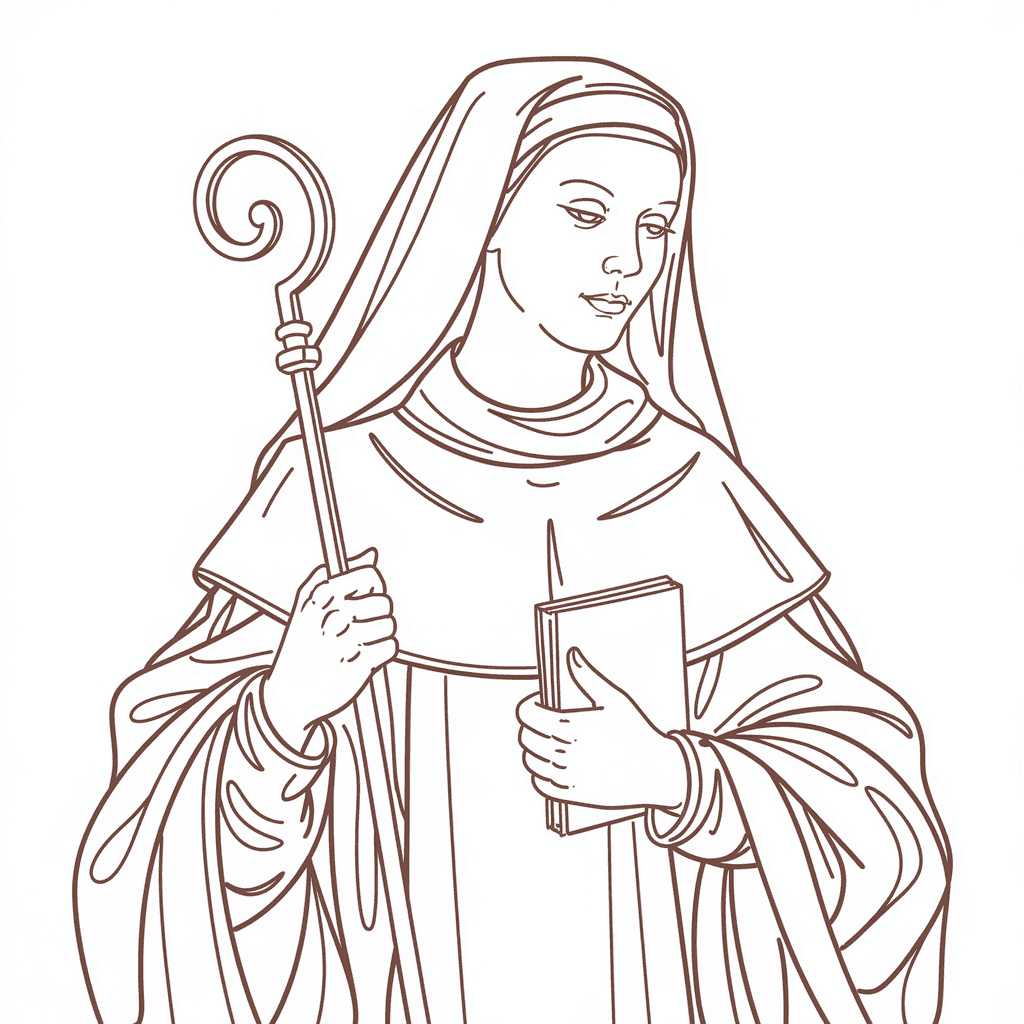 Illustration of a modern Gertrude