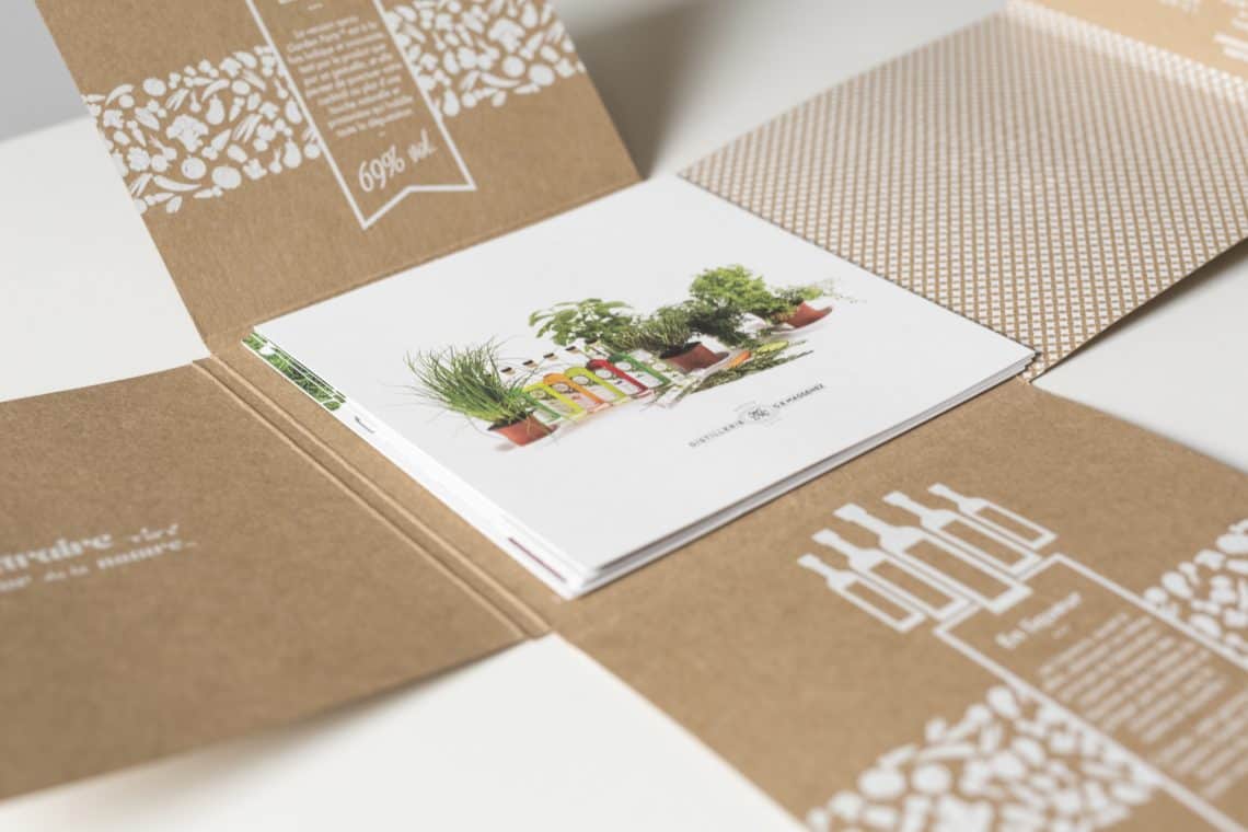 Craft brochure with leaflets