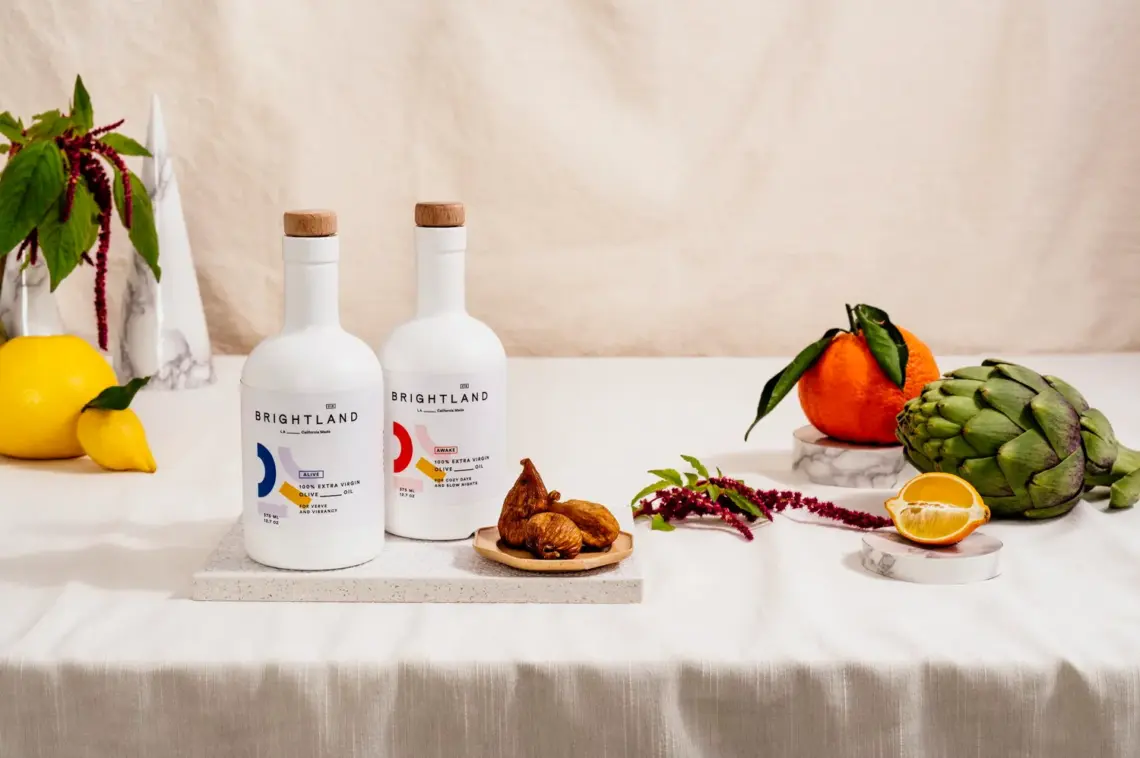 Brightland huile d'olive - Tendance "Anti-IA"