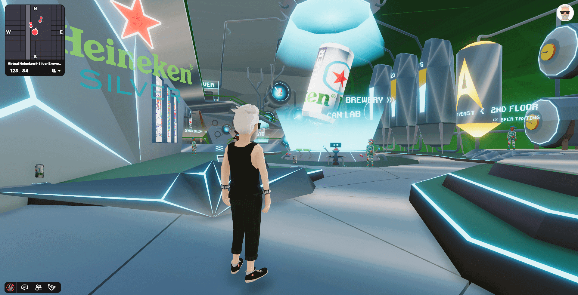Brasserie virtuelle Heineken dans le metaverse