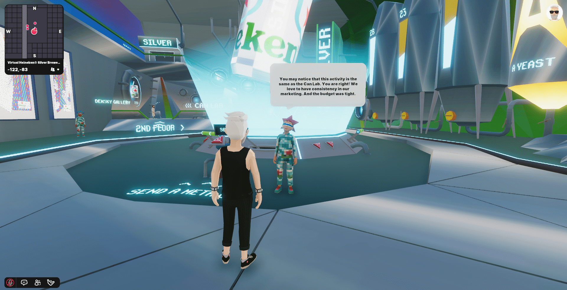 Brasserie virtuelle Heineken dans le metaverse