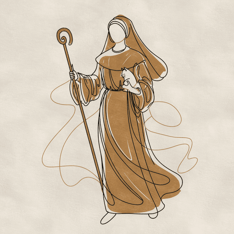 Illustration of a modern Gertrude