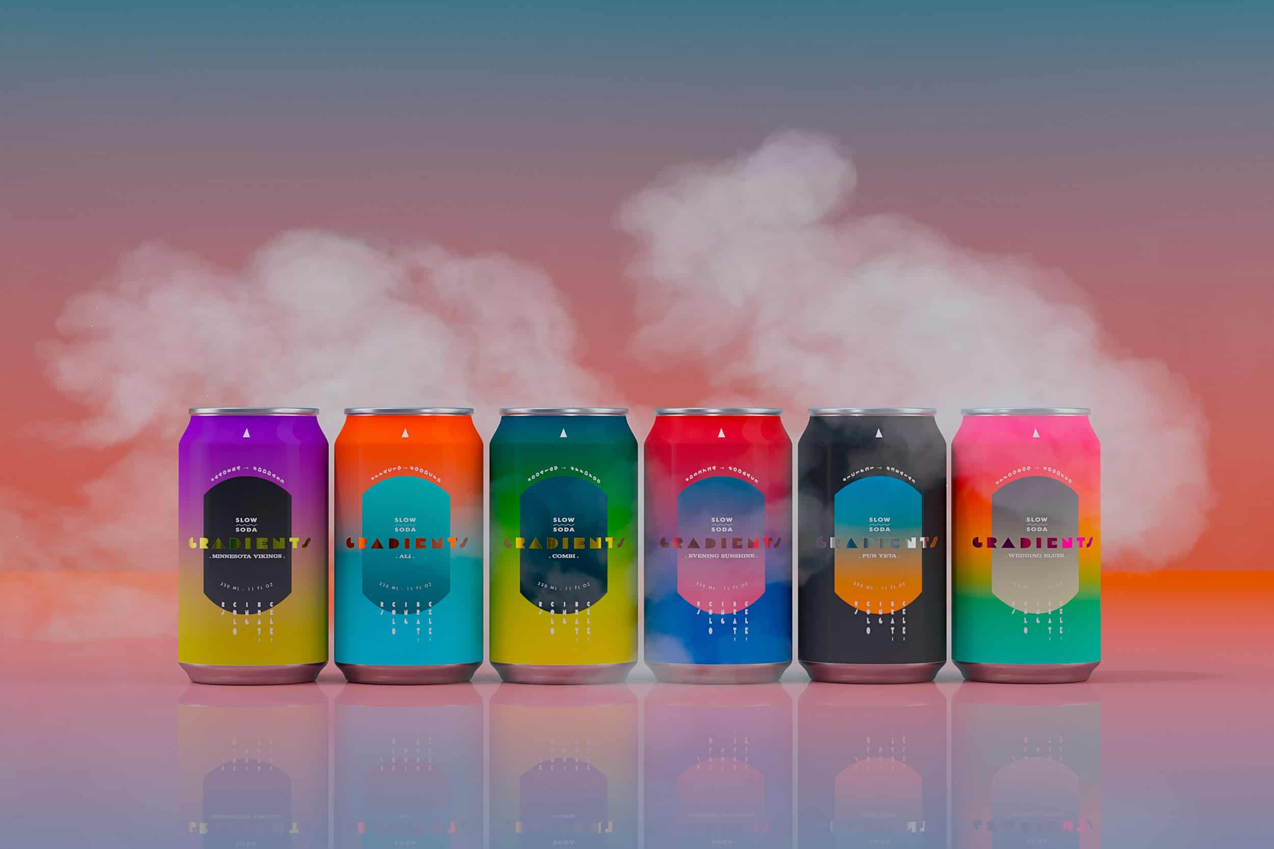 Slow-soda Gradients range.