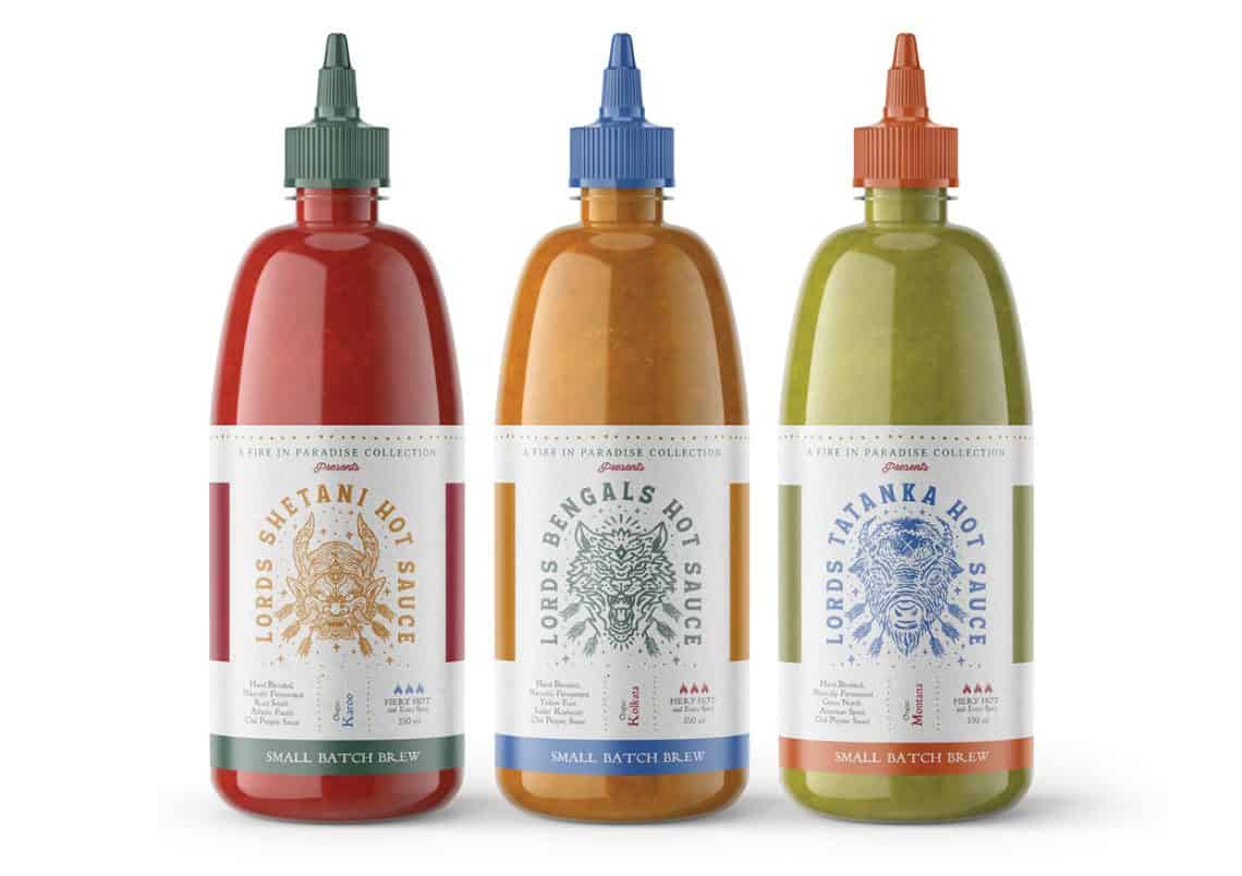 Lords Hot Sauces Range