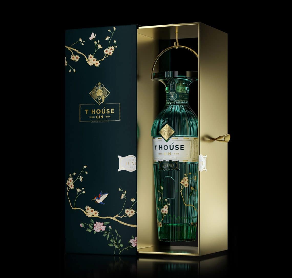 bouteille créative de gin T House