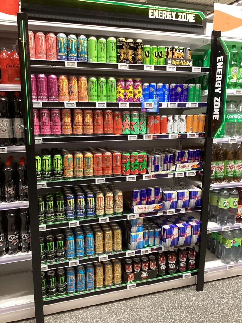 Rayon boissons énergisantes en GMS