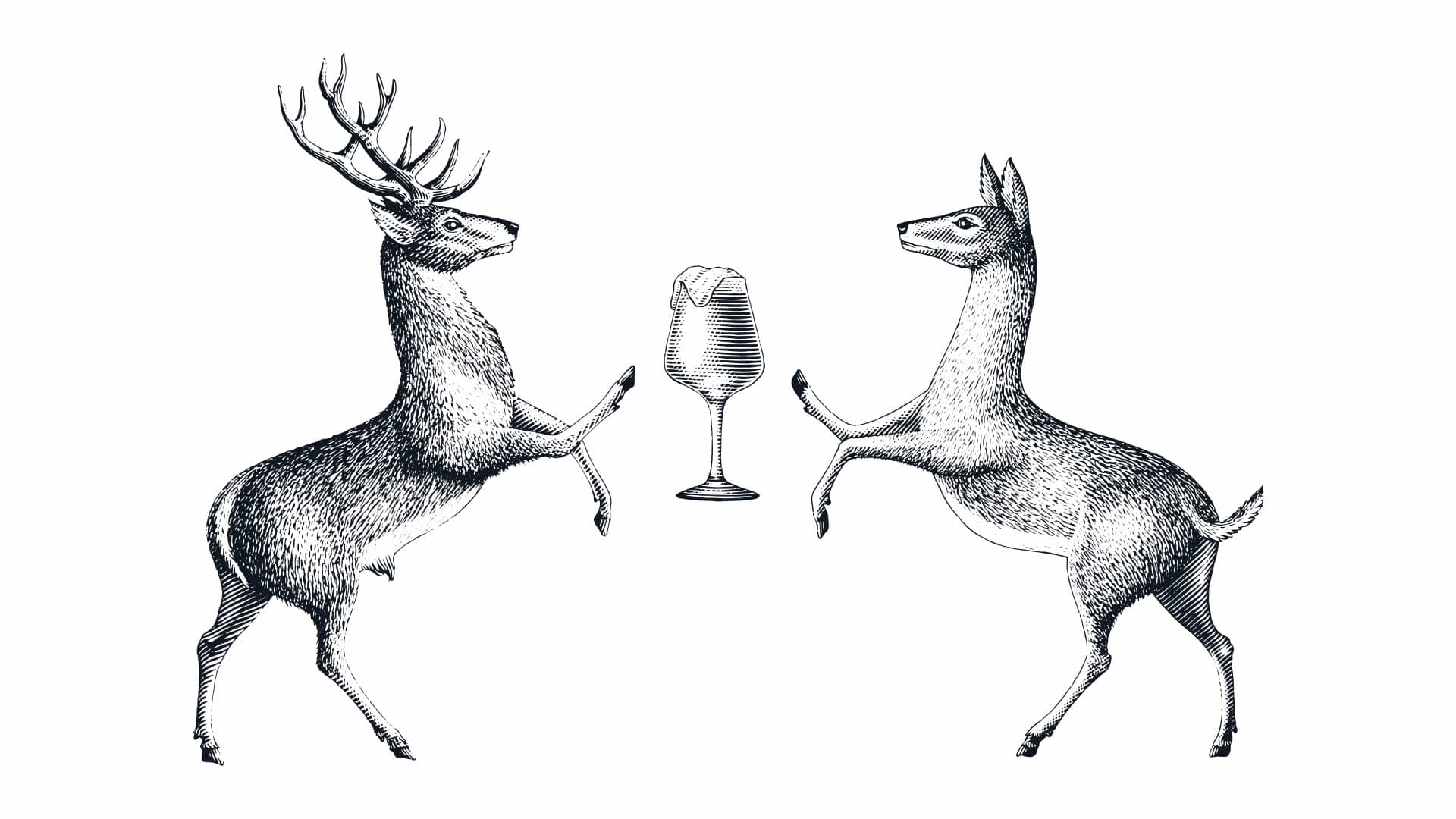 Refonte de la brasserie avec une illustration de Cerf