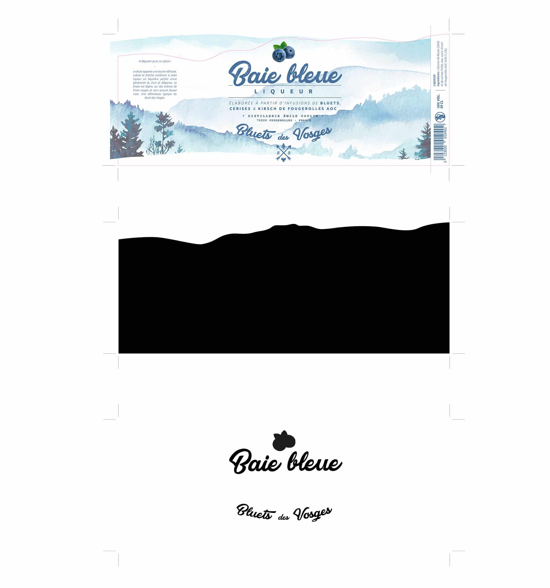 Refonte de l'étiquette Baie Bleue