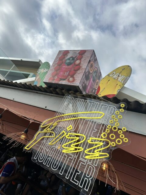 FIZZ canettes, PLV pour l'événementiel d'Isautier à la Réunion