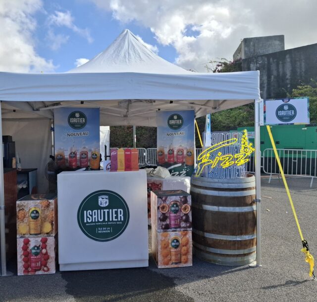 FIZZ canettes, PLV pour l'événementiel d'Isautier à la Réunion