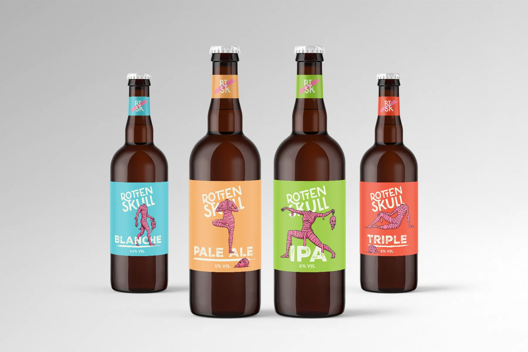 Gamme 75 CL, bouteille brasseur Rotten Skull Paris