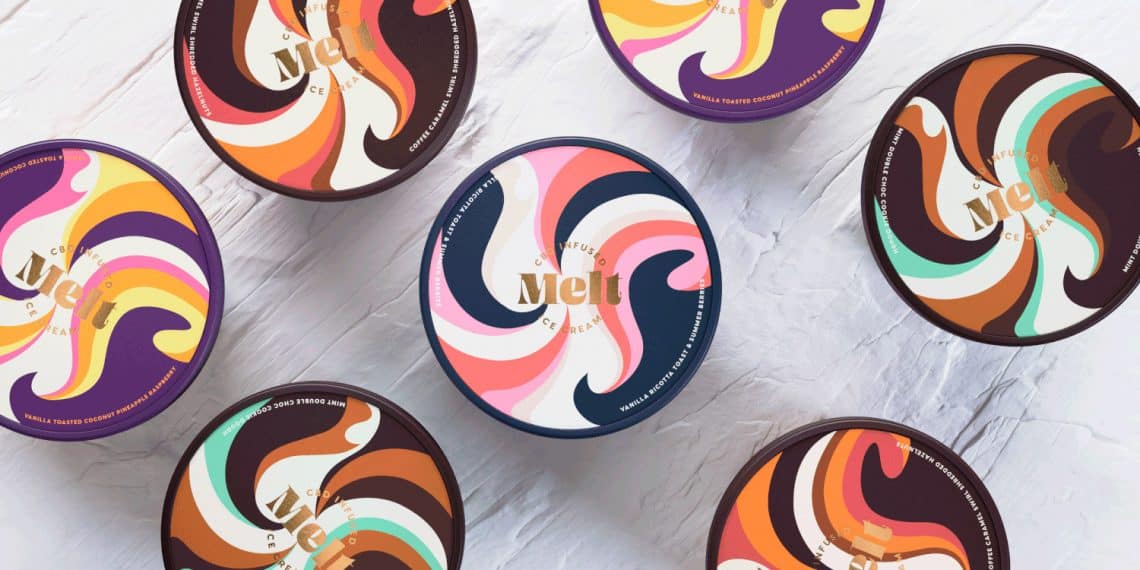Ice cream parfumée CBD
