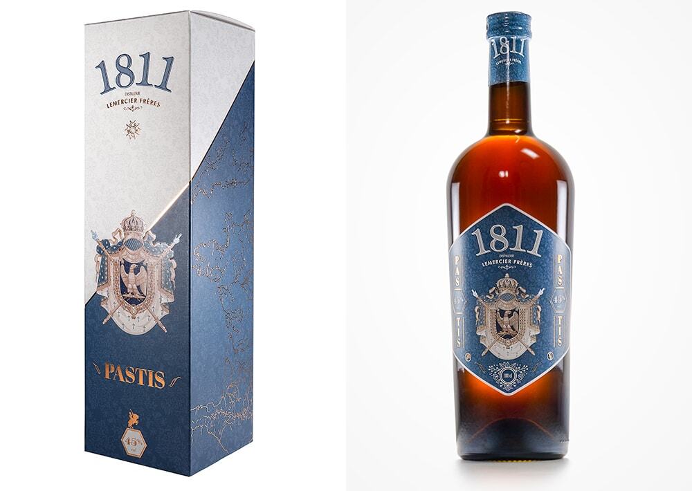 Packaging design aperitif Pastis 1811