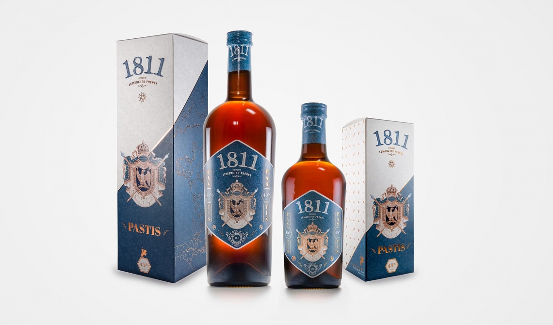 Rebranding Pastis 1811 packaging