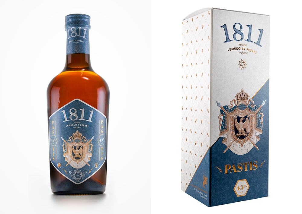 Packaging design aperitif Pastis 1811