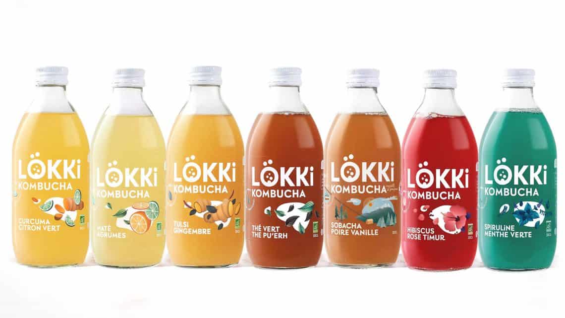 packshot Lokki kombucha après refonte de marque