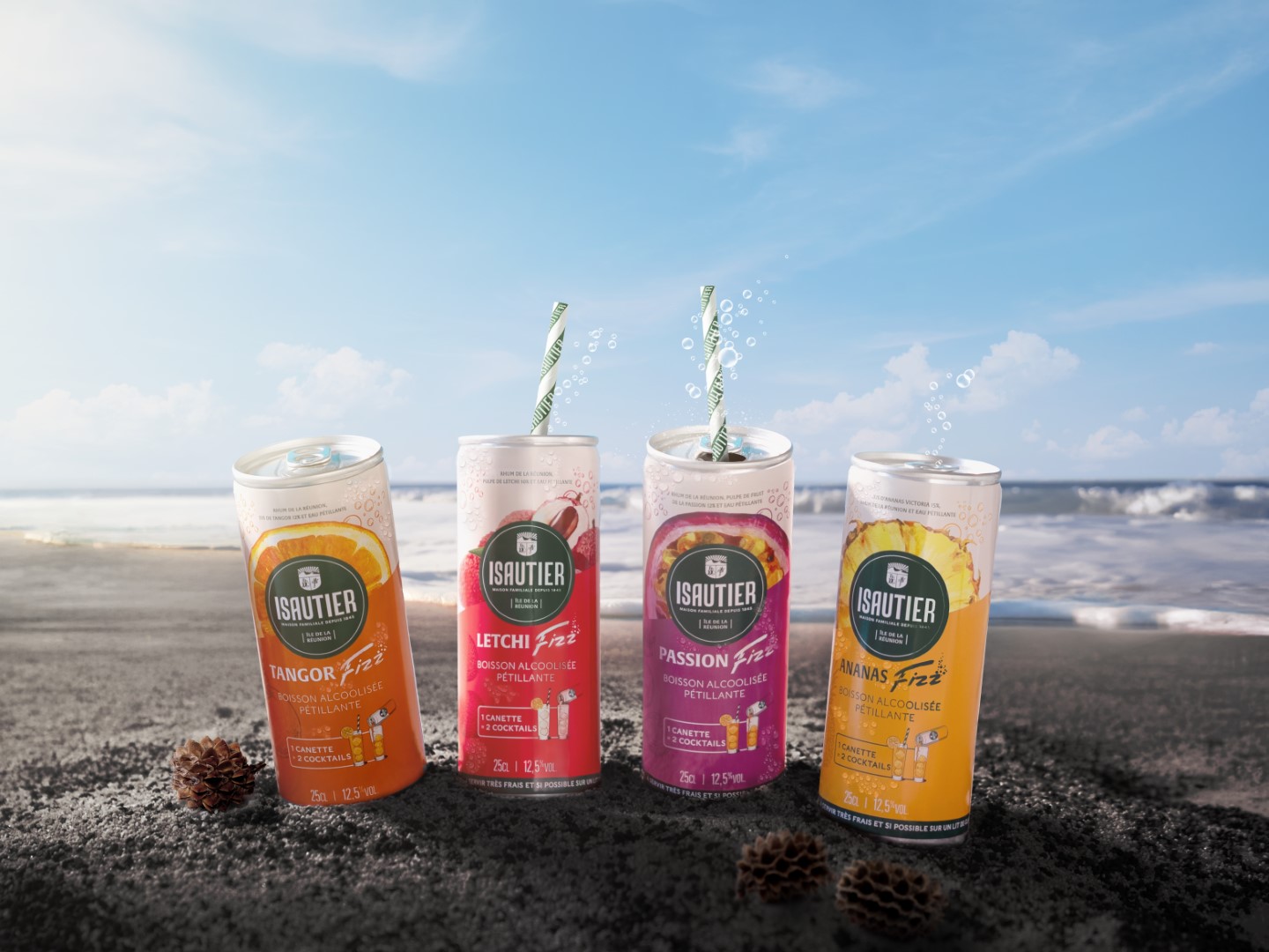 Photo ambiance gamme Isautier Fizz en canettes Photo ambiance gamme Isautier Fizz en canettes
