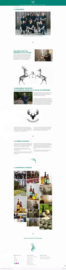 Site Internet Brasserie Volcelest - Page brasserie