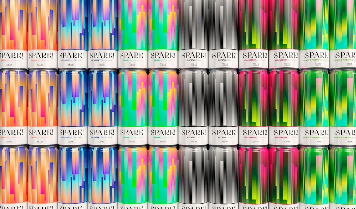 Mur de canettes sans alcool