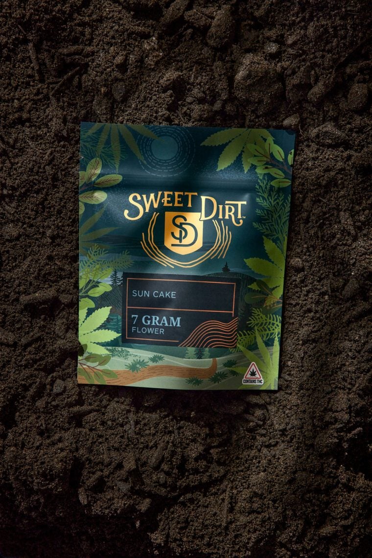 Pouch, sachet de fleurs de cannabis